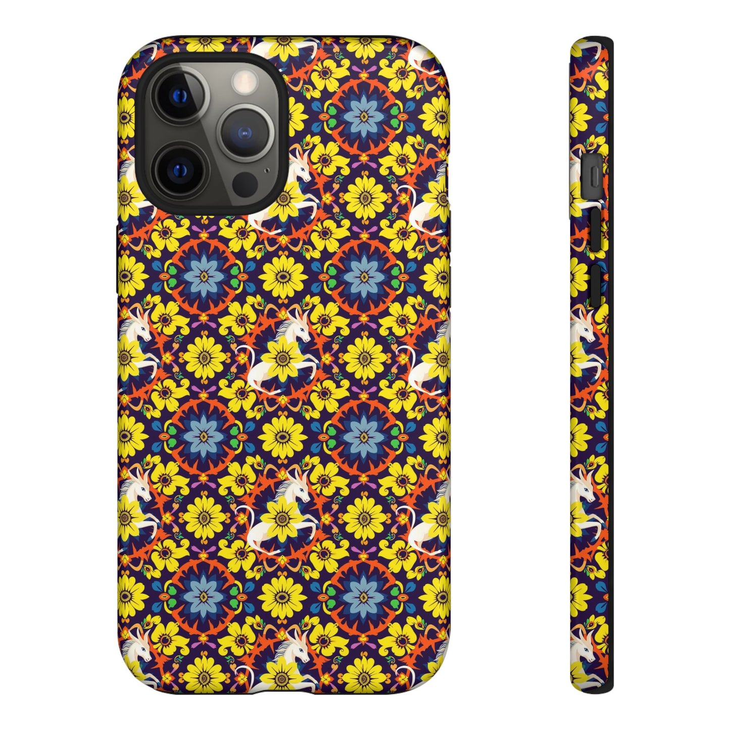 Tough Cases, Aquarius, Zodiac v3, Flower Pattern