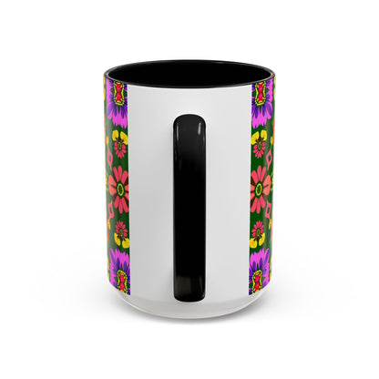 Accent Coffee Mug, Libra, Zodiac, Flower Pattern, (11, 15oz)