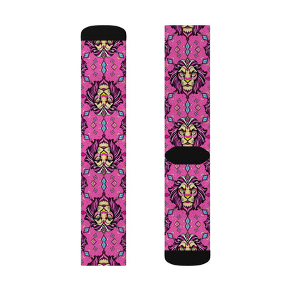 Sublimation Socks, Leo, Zodiac v1, Jewel Pattern