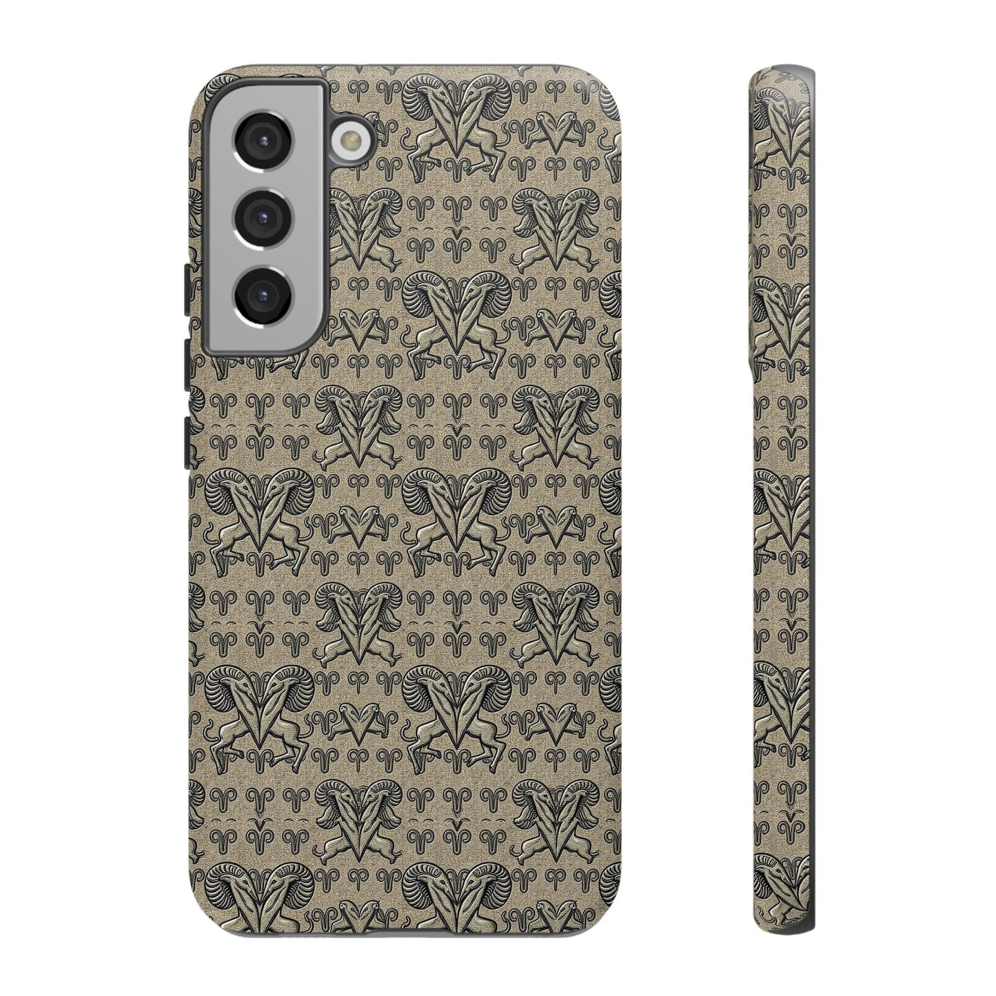 Tough Cases, Aries, Zodiac, Metal Pattern