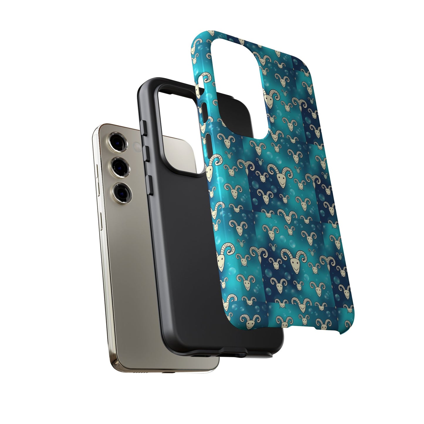 Tough Cases, Aries, Zodiac v1, Bubble Pattern