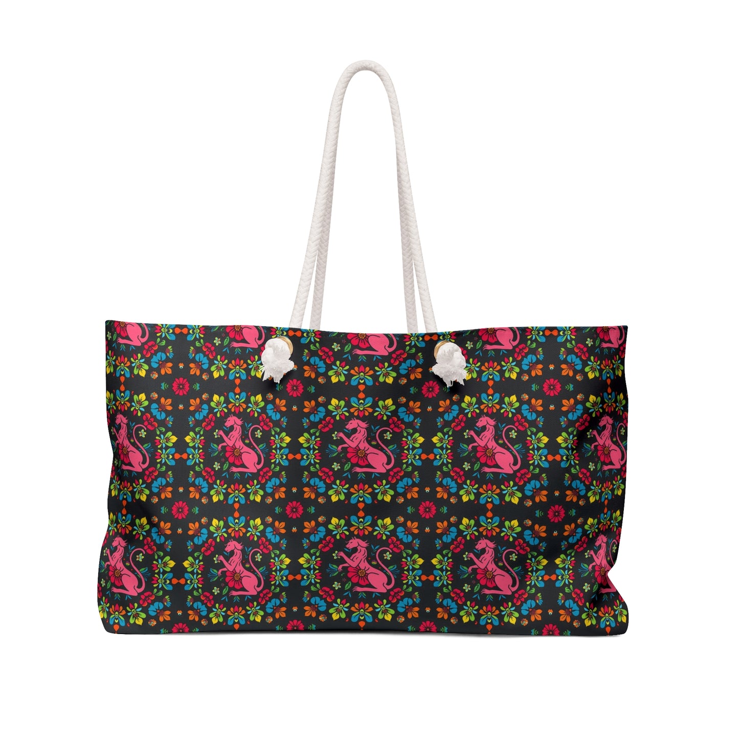 Weekender Bag, Virgo, Zodiac, Flower Pattern