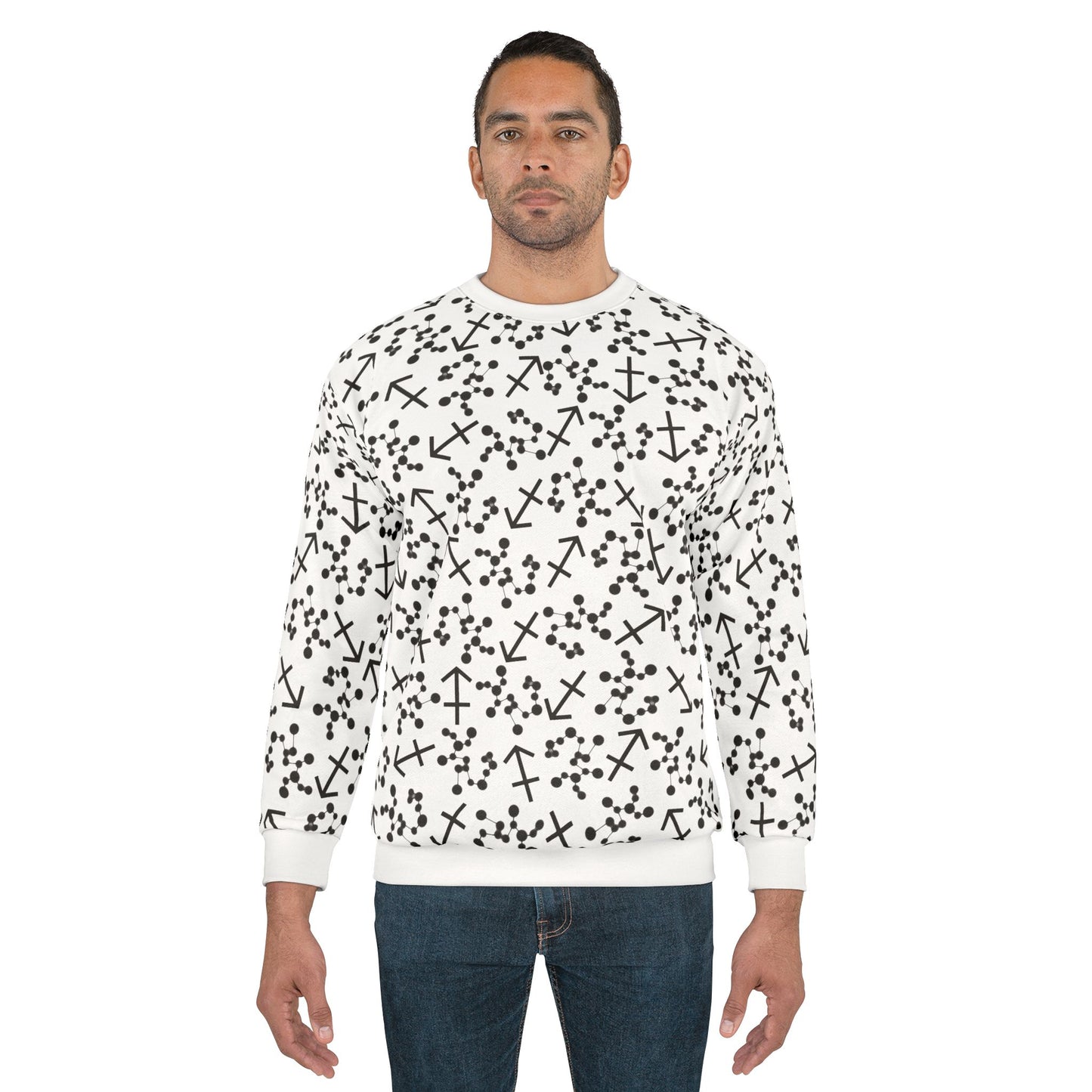 Zodiac AOP Unisex Sweatshirt Sagittarius Zodiac Sign