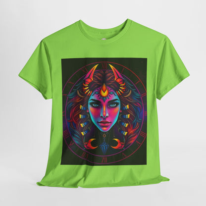 Unisex Heavy Cotton T-Shirt, Scorpio, Zodiac v4, Sexy Art