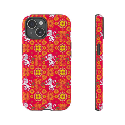 Tough Cases, Leo, Zodiac v4, Flower Pattern