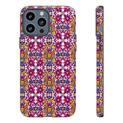 Tough Cases, Scorpio, Zodiac v2, Flower Pattern