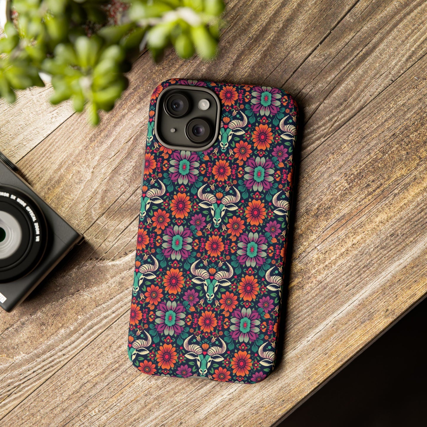 Tough Cases, Taurus, Zodiac v4, Flower Pattern
