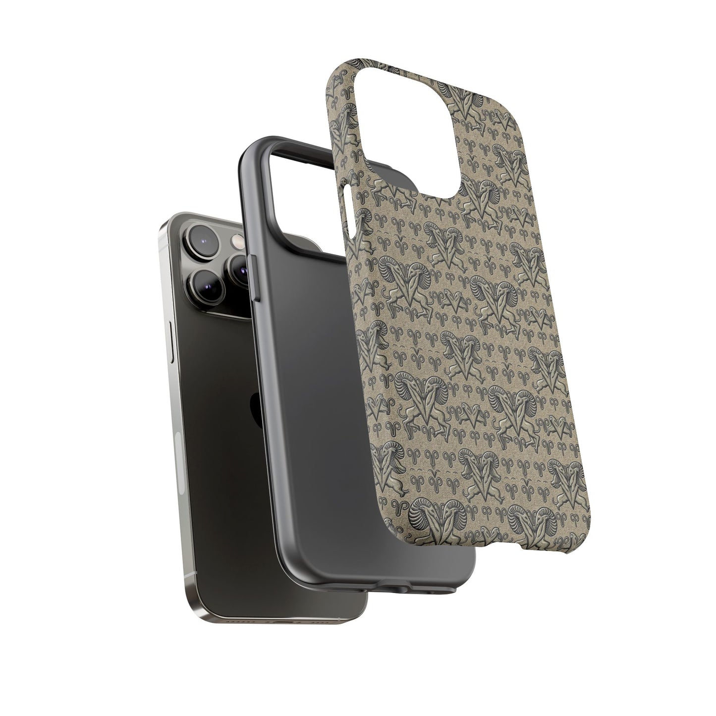Tough Cases, Aries, Zodiac, Metal Pattern
