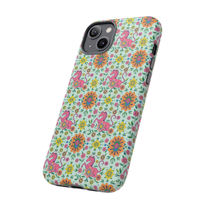 Tough Cases, Aquarius, Zodiac, Flower Pattern
