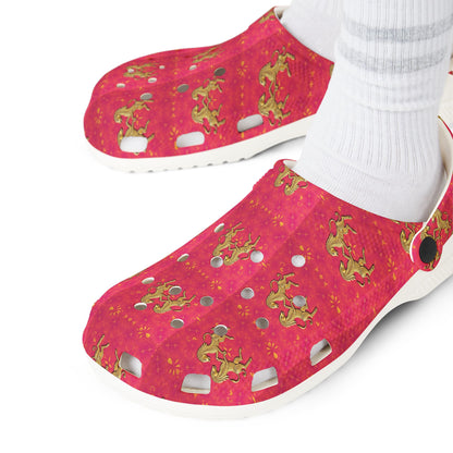 EVA Foam Rubber Shoes, (AOP), Gemini, Zodiac v1, Pattern