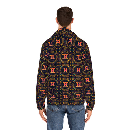 Full-Zip Hoodie (AOP), Gemini, Zodiac v4, Pattern
