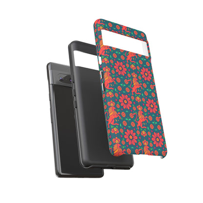Tough Cases, Leo, Zodiac v2, Flower Pattern