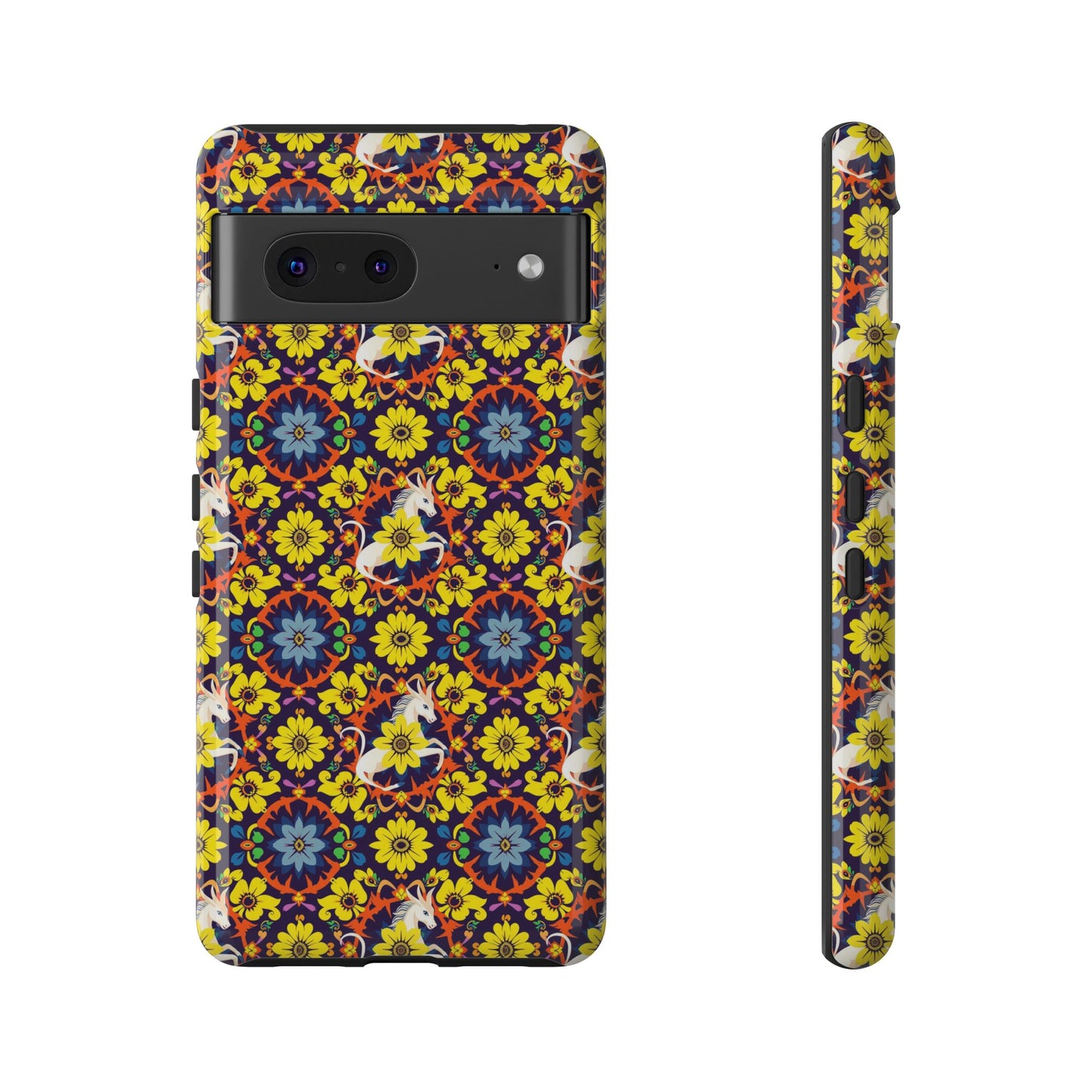 Tough Cases, Aquarius, Zodiac v3, Flower Pattern