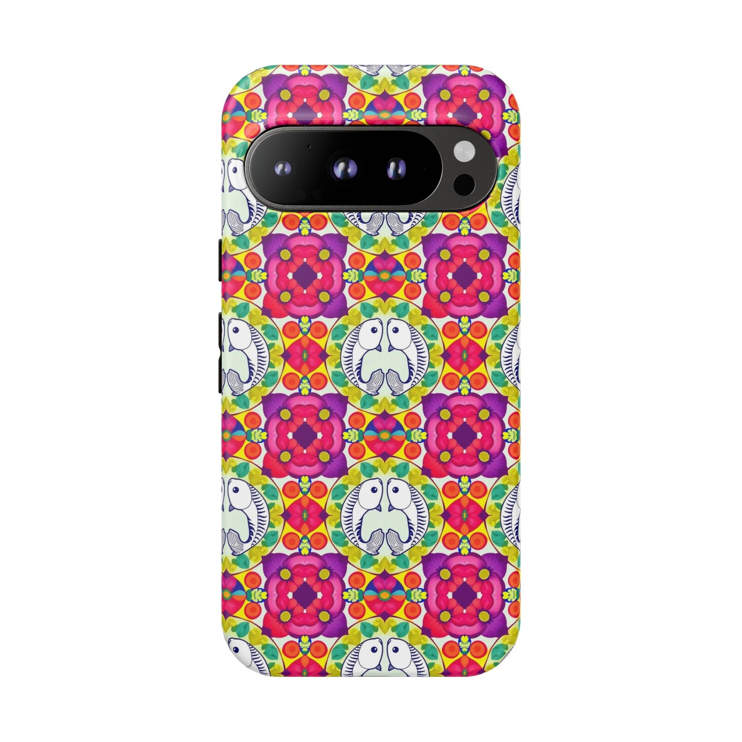 Tough Cases, Pisces, Zodiac v2, Flower Pattern
