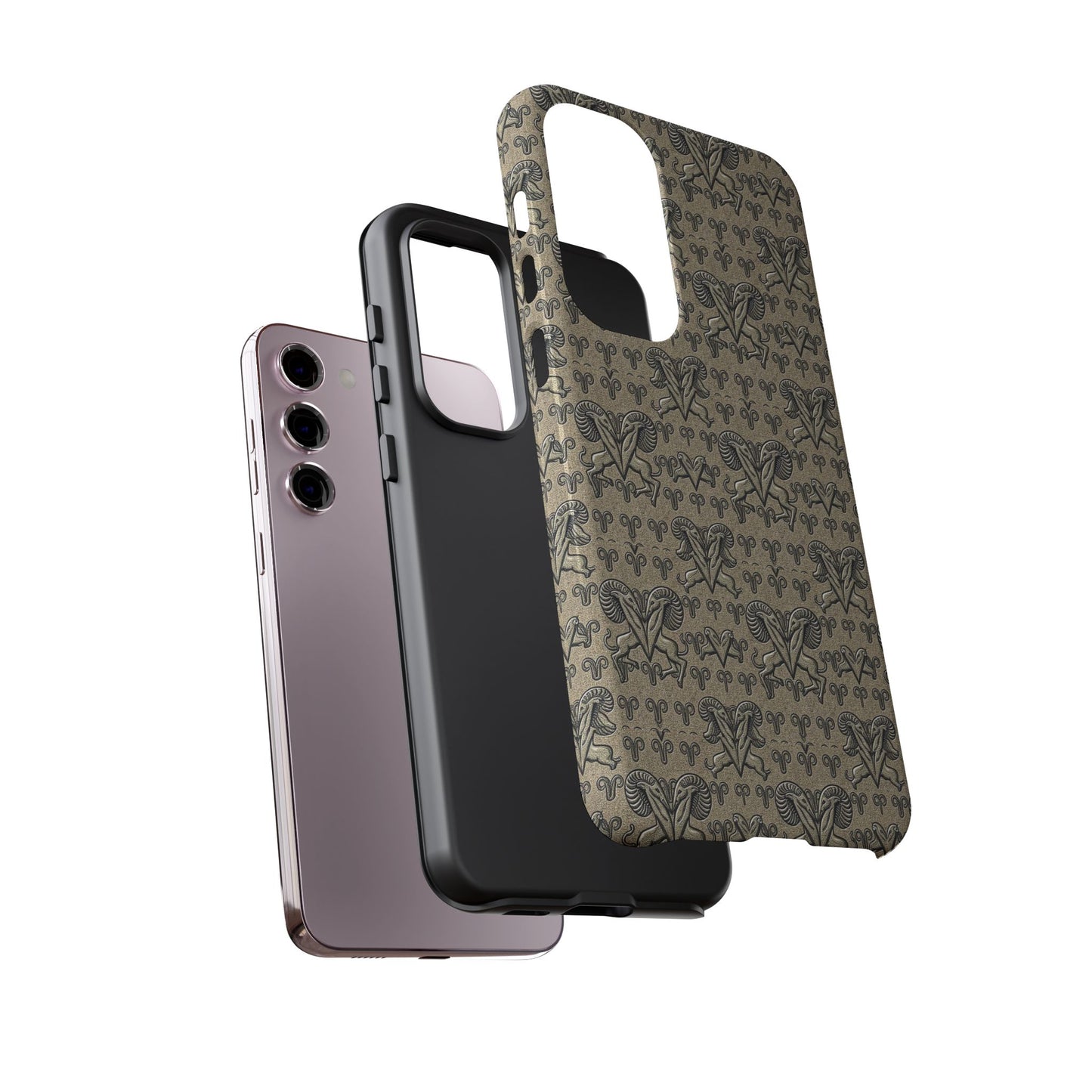 Tough Cases, Aries, Zodiac, Metal Pattern