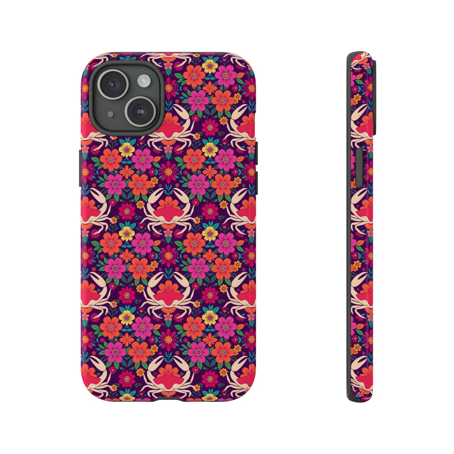 Tough Cases, Cancer, Zodiac v1, Flower Pattern