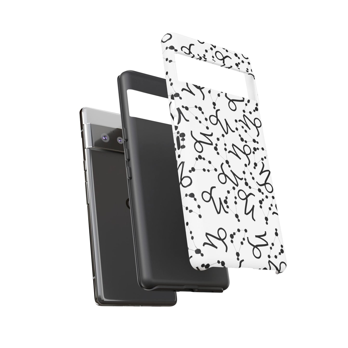 Tough Cases with the Capricorn Zodiac sign for iPhone, Samsung Galaxy, and Google Pixel devices