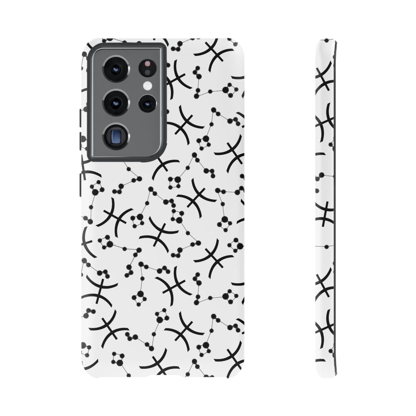 Tough Cases with the Pisces Zodiac sign for iPhone, Samsung Galaxy, and Google Pixel devices