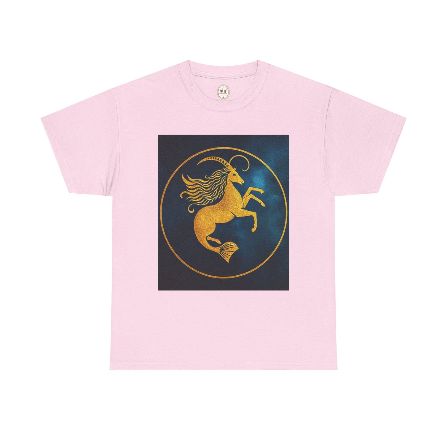 Unisex Heavy Cotton T-Shirt, Capricorn Animal v4, Symbol, Zodiac Design