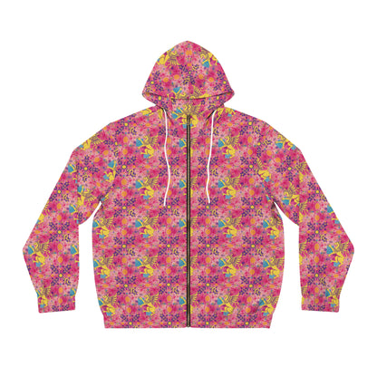 Full-Zip Hoodie (AOP), Virgo, Zodiac v3, Pattern