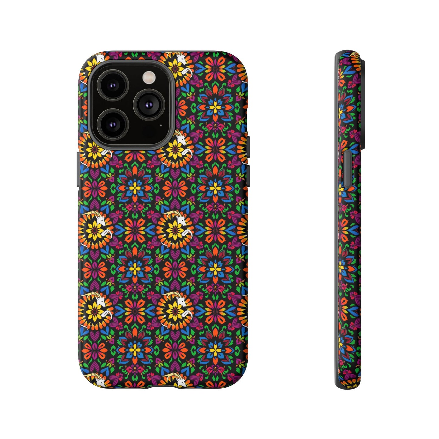 Tough Cases, Capricorn, Zodiac v2, Flower Pattern
