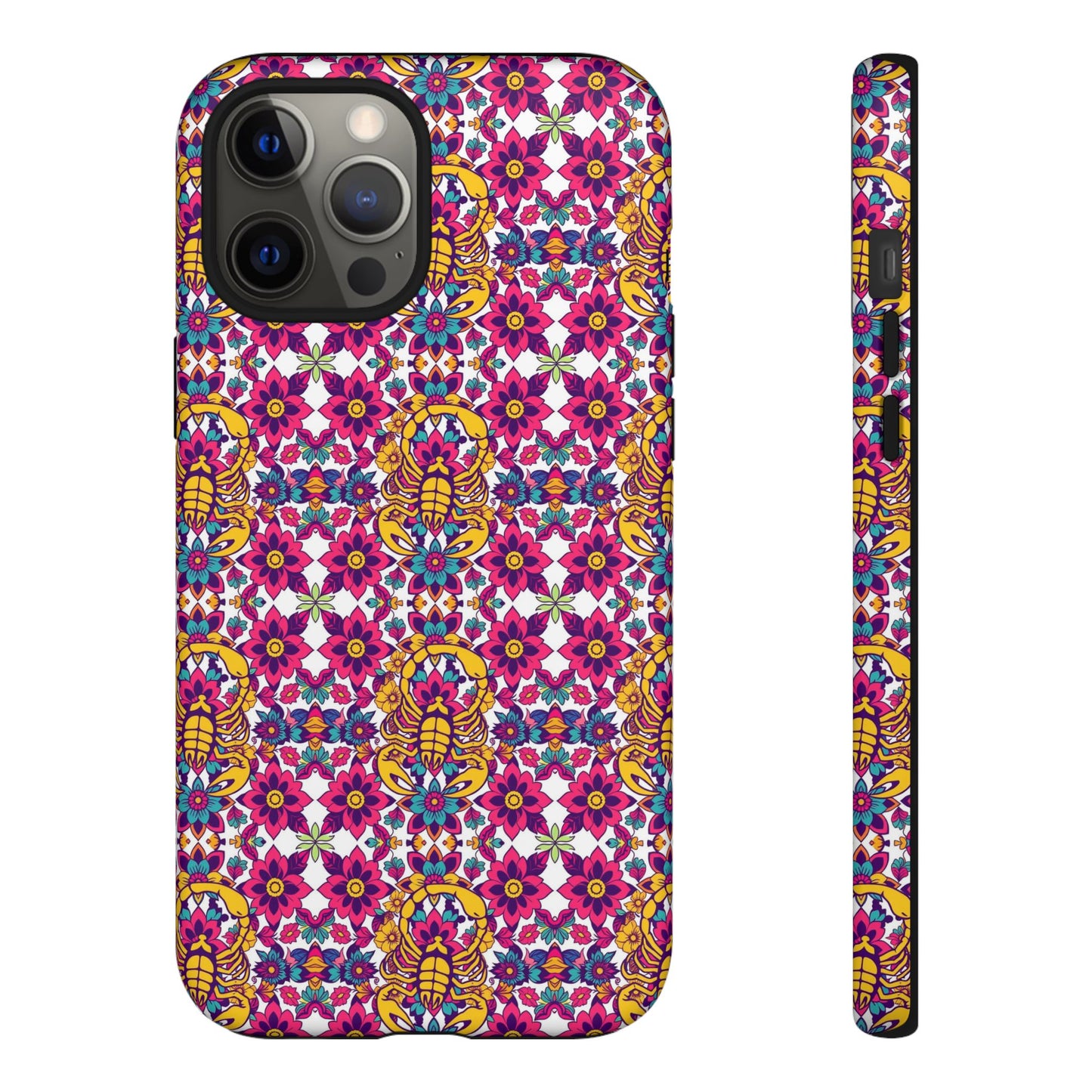 Tough Cases, Scorpio, Zodiac v2, Flower Pattern