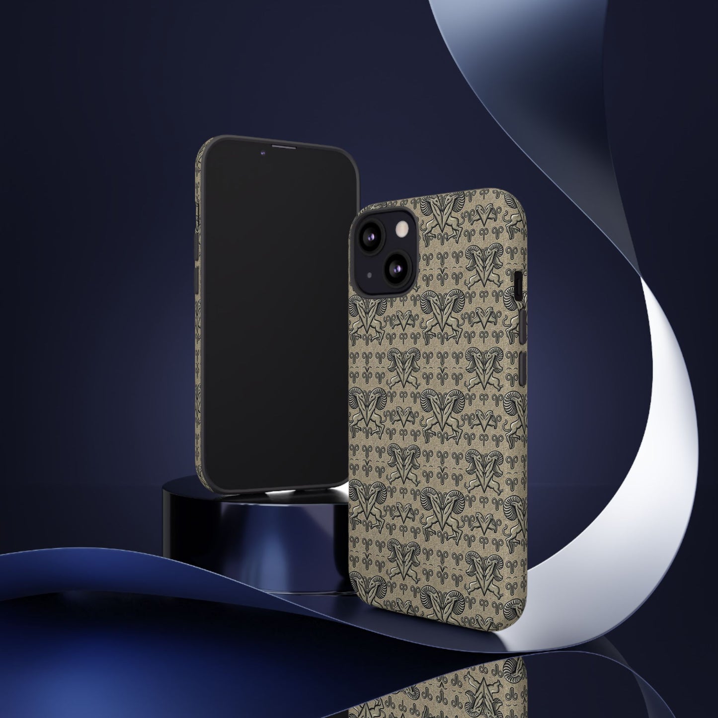 Tough Cases, Aries, Zodiac, Metal Pattern