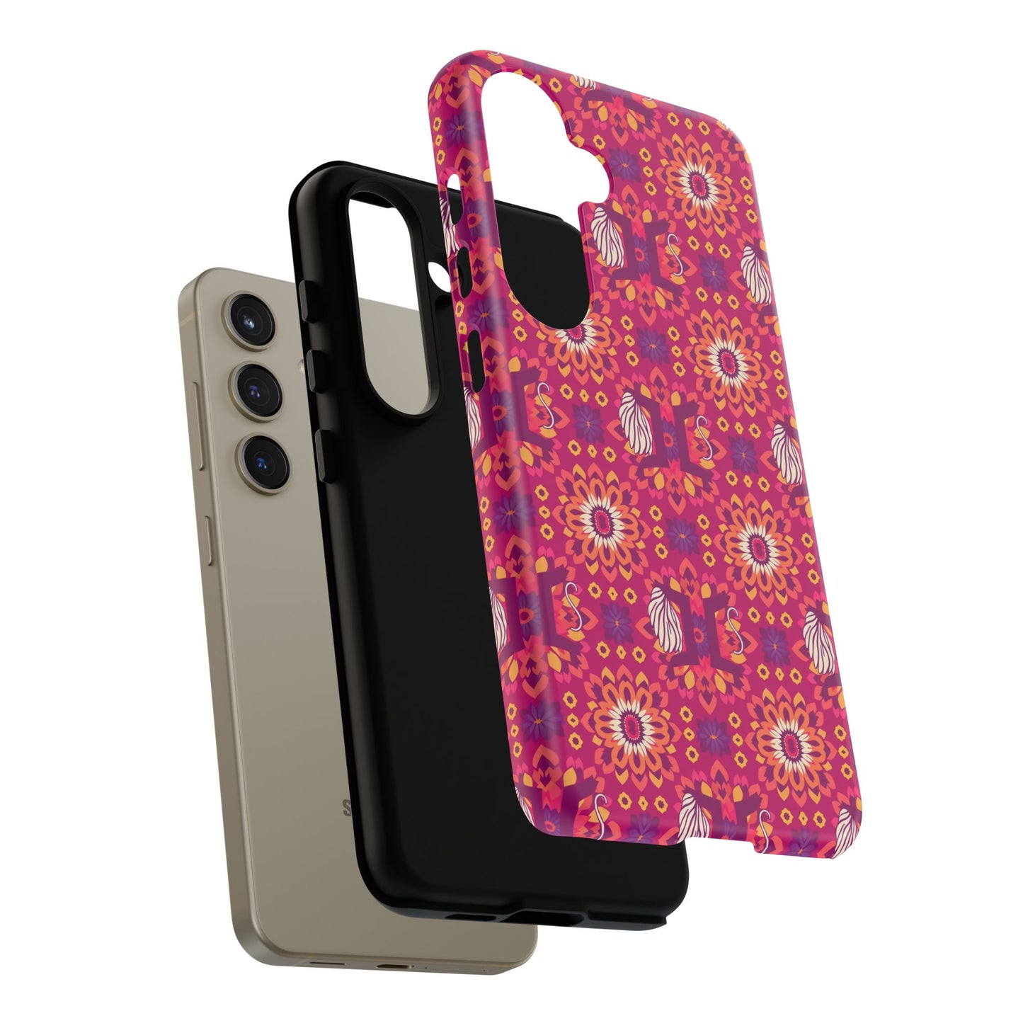 Tough Cases, Gemini, Zodiac v1, Flower Pattern