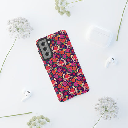 Tough Cases, Cancer, Zodiac v1, Flower Pattern