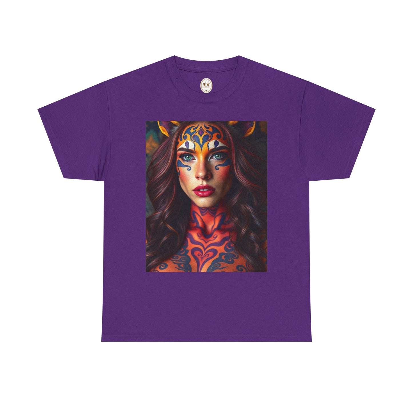 Unisex Heavy Cotton T-Shirt, Leo, Zodiac, Sexy Art