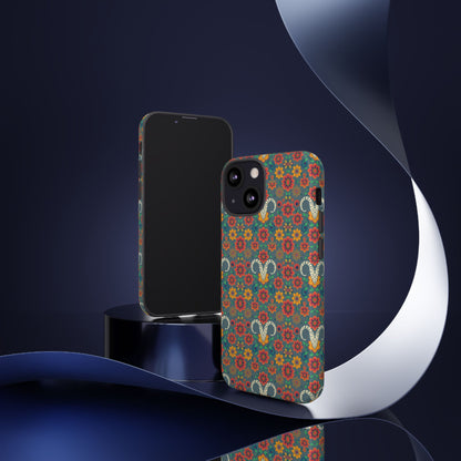 Tough Cases, Aries, Zodiac v3, Flower Pattern