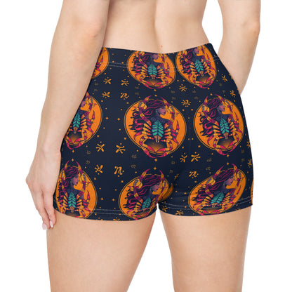 Women's Shorts, (AOP), Scorpio, Zodiac v3, Sexy Pattern