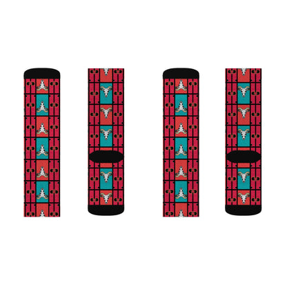 Sublimation Socks, Taurus, Zodiac v2, Shapes Pattern