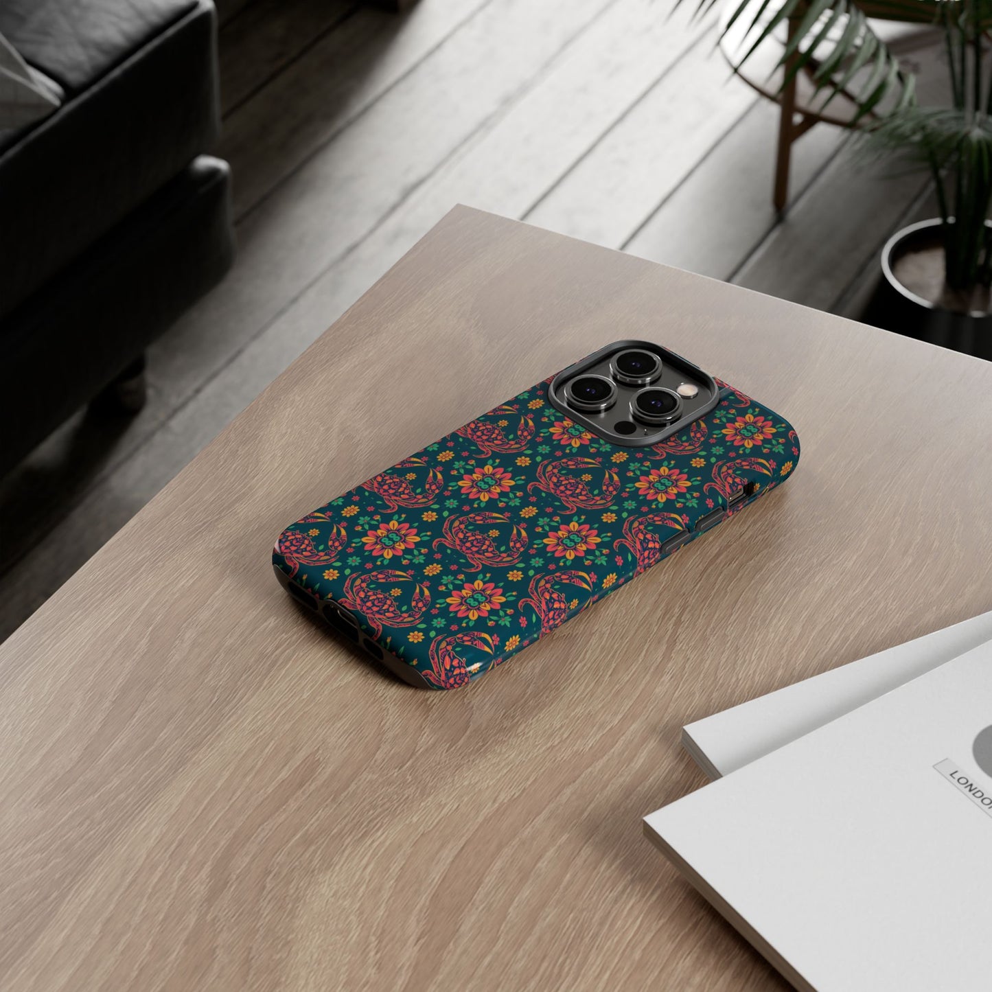 Tough Cases, Cancer, Zodiac v4, Flower Pattern