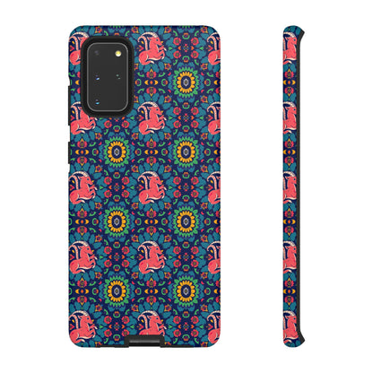 Tough Cases, Capricorn, Zodiac v1, Flower Pattern