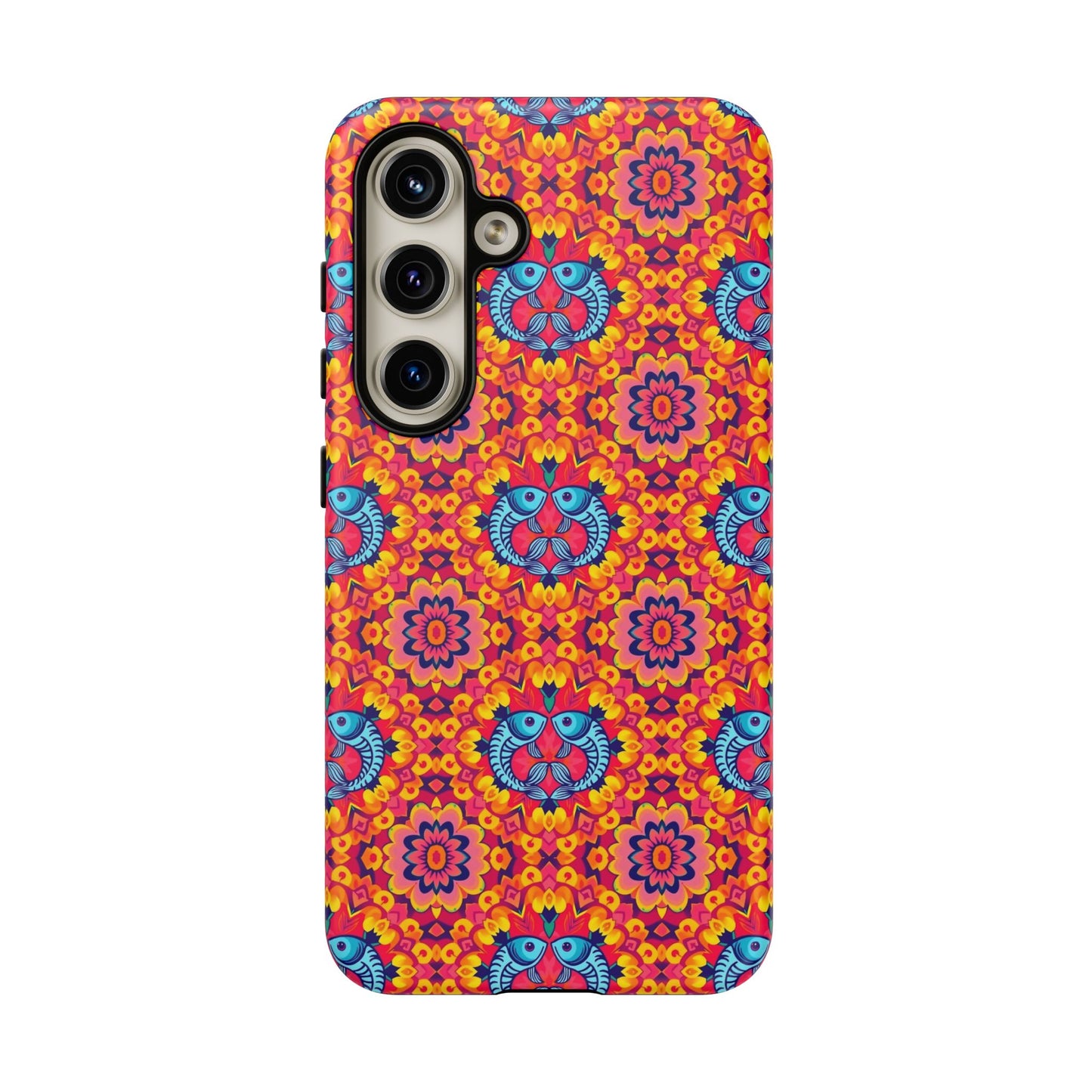Tough Cases, Pisces, Zodiac v1, Flower Pattern