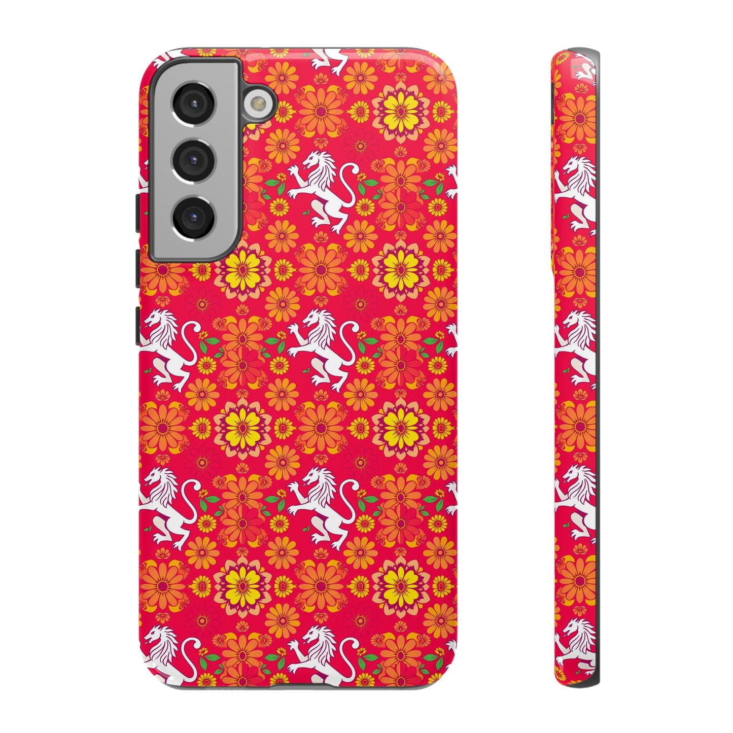 Tough Cases, Leo, Zodiac v4, Flower Pattern