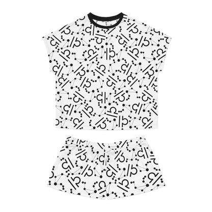 Women's Short Pajama Set Libra Zodiac Sign (AOP)