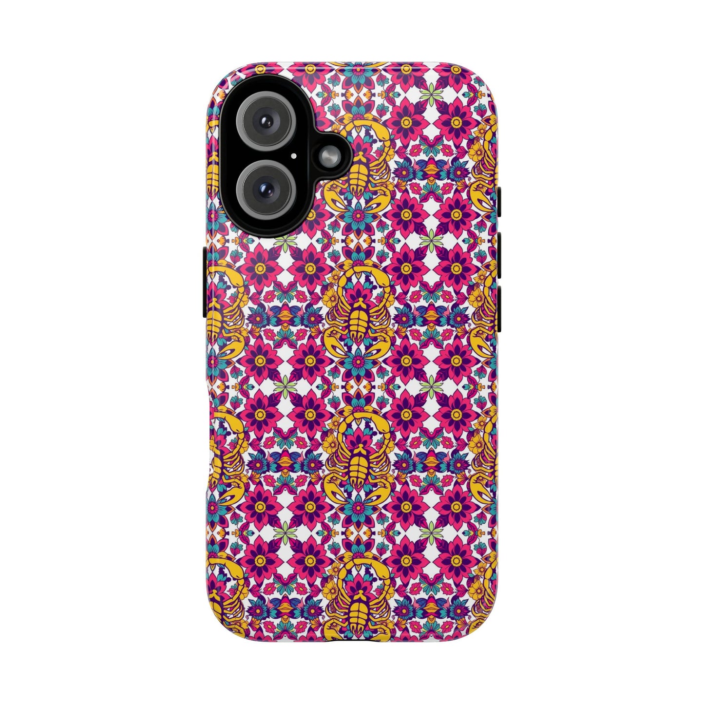 Tough Cases, Scorpio, Zodiac v2, Flower Pattern