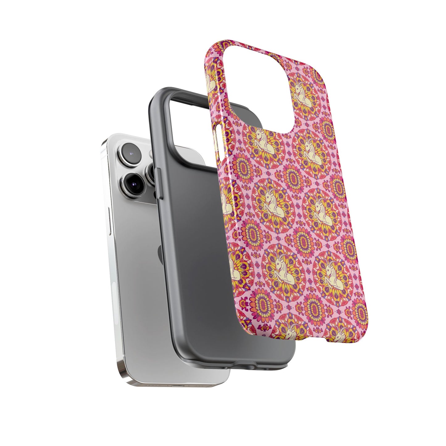 Tough Cases, Capricorn, Zodiac v4, Flower Pattern