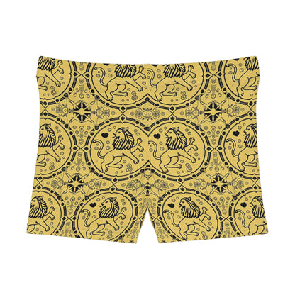 Women's Shorts, AOP, Leo, Zodiac v1, Pattern