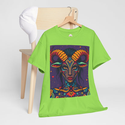 Unisex Heavy Cotton T-Shirt, Taurus, Zodiac v3, Sexy Art