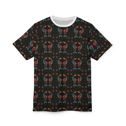 Unisex Cut & Sew T-Shirt, AOP, Pisces, Zodiac, Pattern