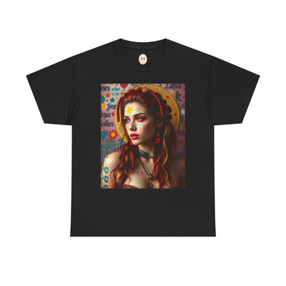 Unisex Heavy Cotton T-Shirt, Sagittarius, Zodiac, Sexy Art
