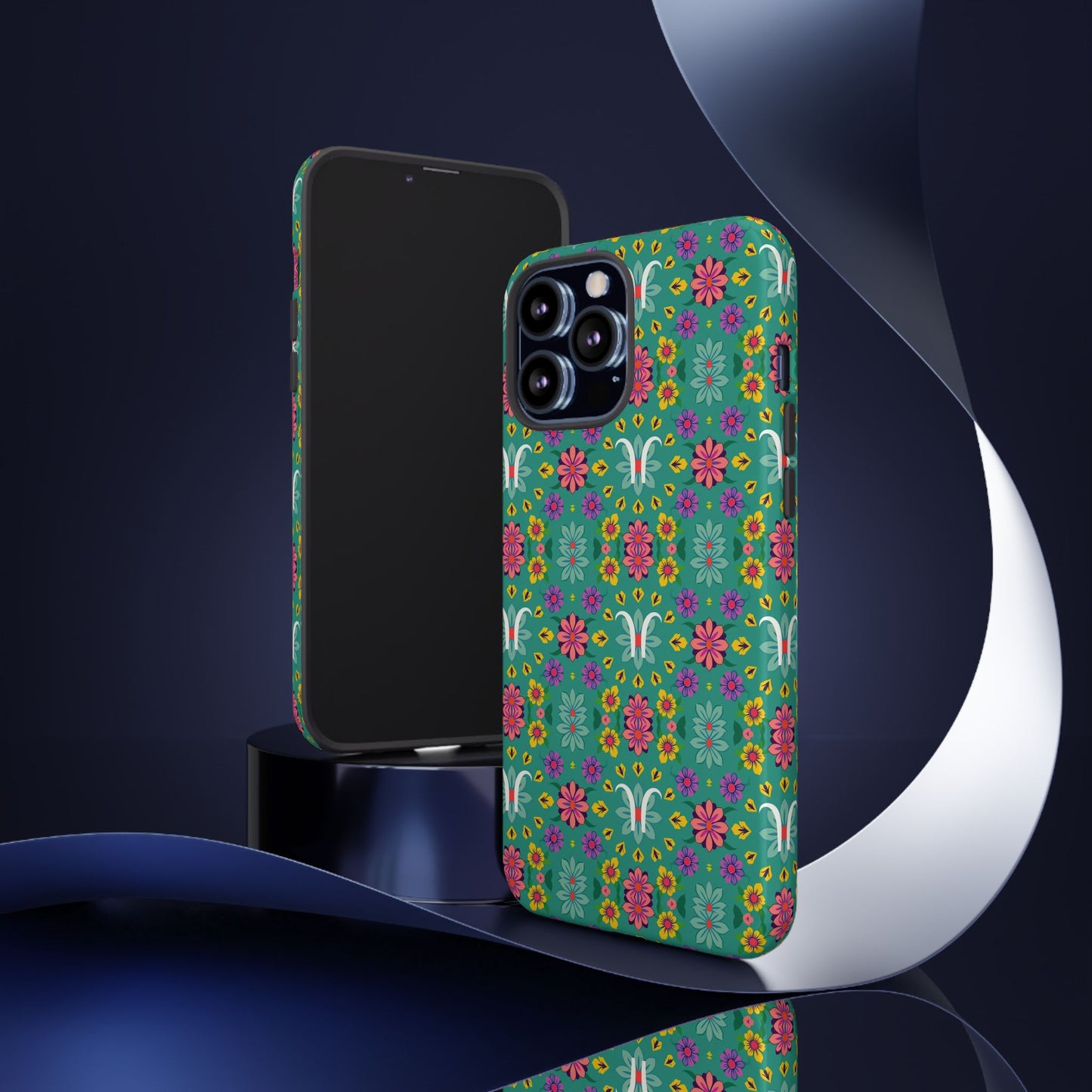 Tough Cases, Aquarius, Zodiac v4, Flower Pattern