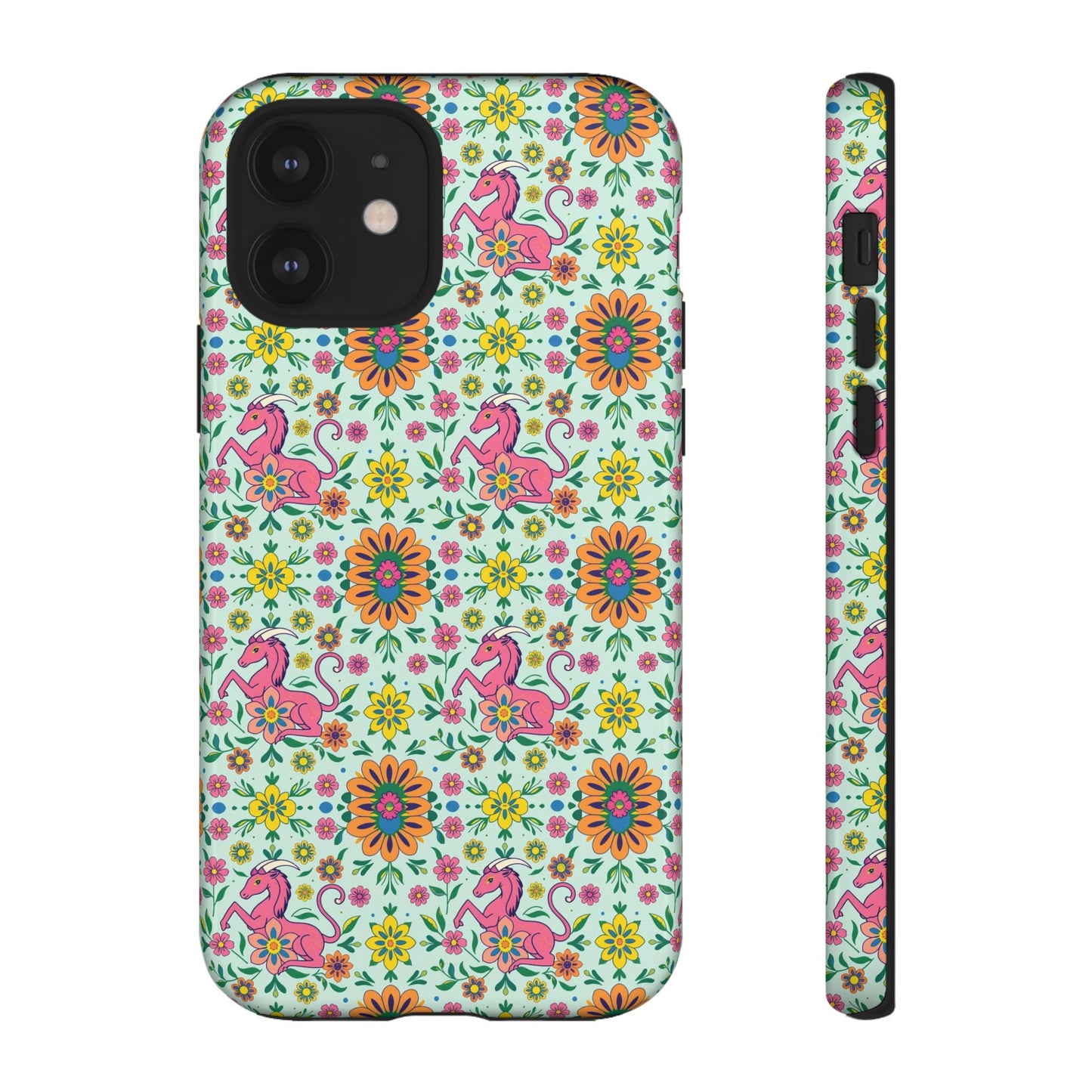 Tough Cases, Aquarius, Zodiac, Flower Pattern