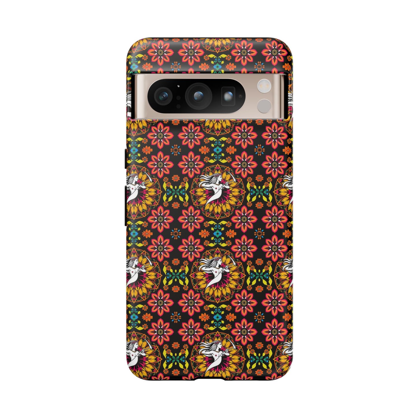 Tough Cases, Sagittarius, Zodiac v2, Flower Pattern