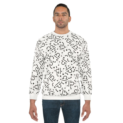 Zodiac AOP Unisex Sweatshirt Libra Zodiac Sign