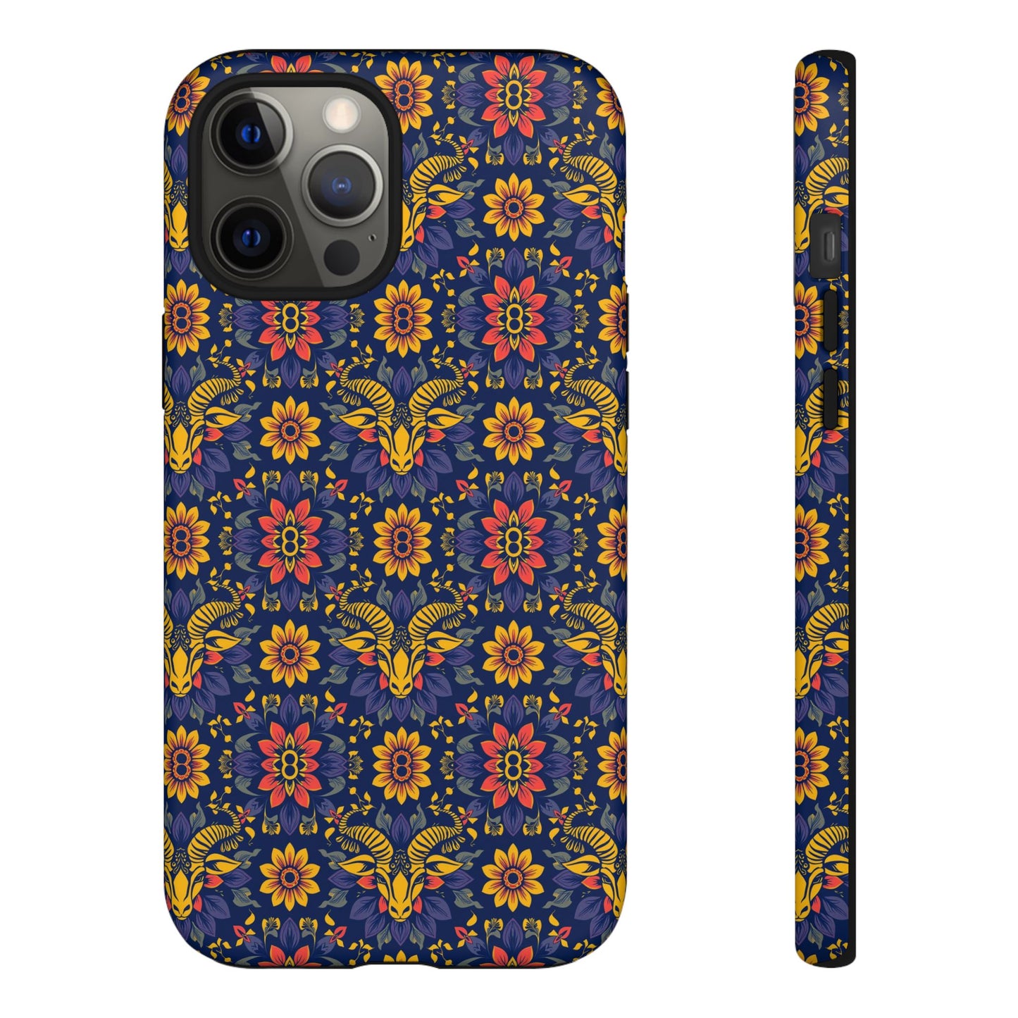Tough Cases, Taurus, Zodiac v3, Flower Pattern
