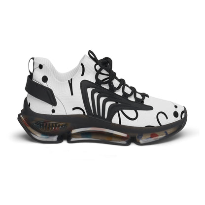 Women's Mesh Sneakers, Constellation & Symbol, Aries Zodiac Sign, AOP
